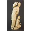 Image 2 : ORIENTAL IVORY FIGURE OF MAN WOMAN AND BIRD