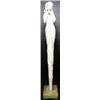 Image 1 : CONTINENTAL IVORY FIGURE DEPICTING WOMAN w FLOWERS