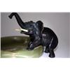 Image 2 : AUSTRIAN BRONZE & ONYX FIGURAL ELEPHANT ASHTRAY