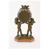 Image 4 : GERMAN BRONZE CLOISONNE ENAMEL CHERUB CLOCK