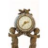 Image 6 : GERMAN BRONZE CLOISONNE ENAMEL CHERUB CLOCK