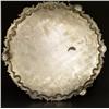 Image 2 : ENGLISH STERLING SILVER CHASED FOOTED TRAY PLATTER