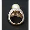 Image 5 : LOVELY 18KT WG LADIES PEARL & DIAMOND RING