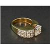 Image 1 : LADIES 14KT YELLOW GOLD PRINCESS DIAMOND RING