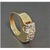 Image 2 : LADIES 14KT YELLOW GOLD PRINCESS DIAMOND RING