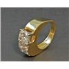 Image 5 : LADIES 14KT YELLOW GOLD PRINCESS DIAMOND RING