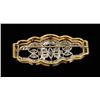 Image 3 : ART DECO 18K YG LADIES DIAMOND PIN BROOCH