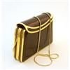 Image 2 : JUDITH LEIBER BROWN SNAKE LEATHER PURSE