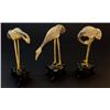 Image 2 : SET OF 3 ORIENTAL POLYCHROME IVORY BIRD FIGURES