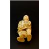 Image 6 : ANTIQUE ORIENTAL IVORY FIGURE OF CARPENTER