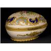 Image 3 : LIMOGE FRENCH PORCELAIN EGG SHAPED BOX