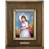 Image 1 : ENAMEL ON SILVER PLAQUE DEPICTING GIRL "ROMNEY"