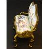 Image 2 : AUSTRIAN BRONZE ENAMELED MINIATURE SETTEE