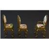 Image 2 : 3 AUSTRIAN BRONZE ENAMELED MINIATURE CHAIRS