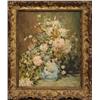 Image 1 : F. WATKINS OIL PAINTING ON CANVAS OF FLOWERS