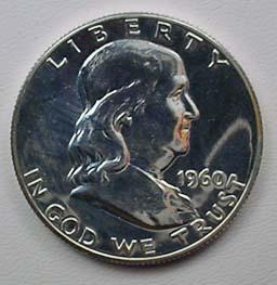 1960-P FRANKLIN PROOF HALF DOLLAR