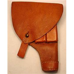 WW2 SWEDISH LEATHER MILITARY PISTOL HOLSTER - Mark