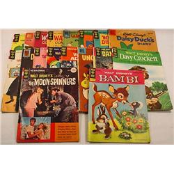 LOT OF 18 VINTAGE COMIC BOOKS - WALT DISNEY - Incl