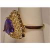Image 2 : 14K GOLD LADIES TANZANITE AND DIAMOND RING - SIZE 
