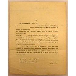 1864 CIVIL WAR ERA BLACK SERVANT UNITED STATES PAY