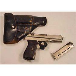 WW2 ERA CZ MODEL PISTOL W/ HOLSTER AND CLIP - LOTS