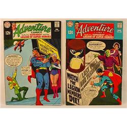 LOT OF 2 VINTAGE ADVENTURE COMIC BOOKS - NO. 377, 