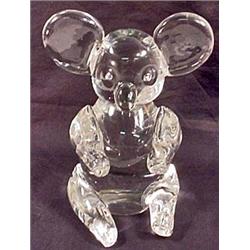 LARGE KRISTALUXUS CRYSTAL ART GLASS KOALA BEAR PAP