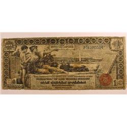 1896 1 DOLLAR SILVER CERTIFICATE - VG