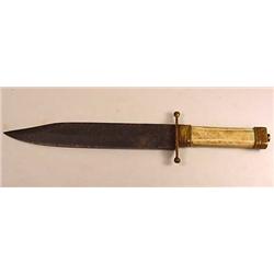 CIVIL WAR ERA CONFEDERATE COMBAT BOWIE KNIFE W/ BO