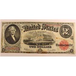 1917 US 2 DOLLAR NOTE - VG
