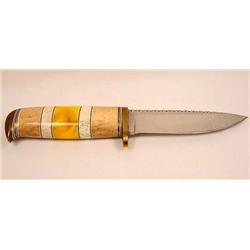C. 1970'S NOLAN HANDMADE HUNTING KNIFE - Nolan is 