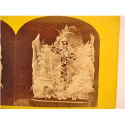 LOT OF 2 ANTIQUE ABRAHAM LINCOLN STEREOVIEW CARDS 