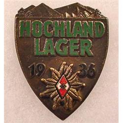 1936 WW2 GERMAN NAZI HITLER YOUTH HOCHLAND LAGER B