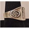 Image 3 : WW2 ERA ADOLF HITLER GERMAN NAZI RING W/ SWASTIKA 