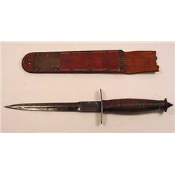 VERY RARE 1943 WW2 CASE V-42 STILETTO KNIFE W/ SHE