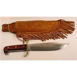 WESTERN W49 FIXED BLADE BOWIE W/ SHEATH - Blade ap