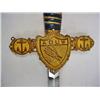 Image 2 : VINTAGE MASONIC AOUW FRATERNAL SWORD W/ SCABBARD -