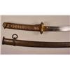 Image 1 : WW2 ERA JAPANESE MILITARY SAMURAI SWORD W/ SCABBAR