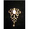 Image 1 : 14kt gold, opal & seed pearl pendant 