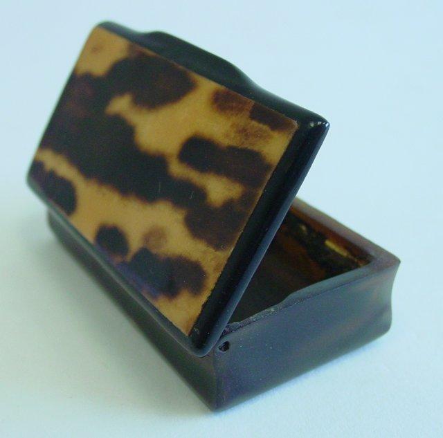 Tortoise Shell Snuff Box Antique tortoise shell snuff box