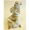Image 1 : Continental Majolica "Monkey with Tambourine" Crack in glass on face. Approx. 15.5" H. From the Esta