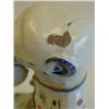 Image 2 : Continental Majolica "Monkey with Tambourine" Crack in glass on face. Approx. 15.5" H. From the Esta