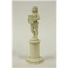 Image 1 : 19th c. ivory figure "Boy Reading Book" 