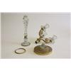 Image 2 : Goblet shaped urn & pair candelabrum 