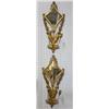 Image 1 : Pair gilt wood mirrored sconces 