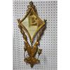 Image 2 : Pair gilt wood mirrored sconces 