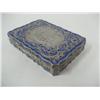 Image 3 : Silver & blue enamel figural box 