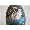 Image 3 : Russian silver & enamel egg on stand 