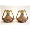 Image 1 : Pair signed Coraline bud vases dated 1909