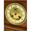 Image 2 : Oak or walnut bronze claw footed mantle clock